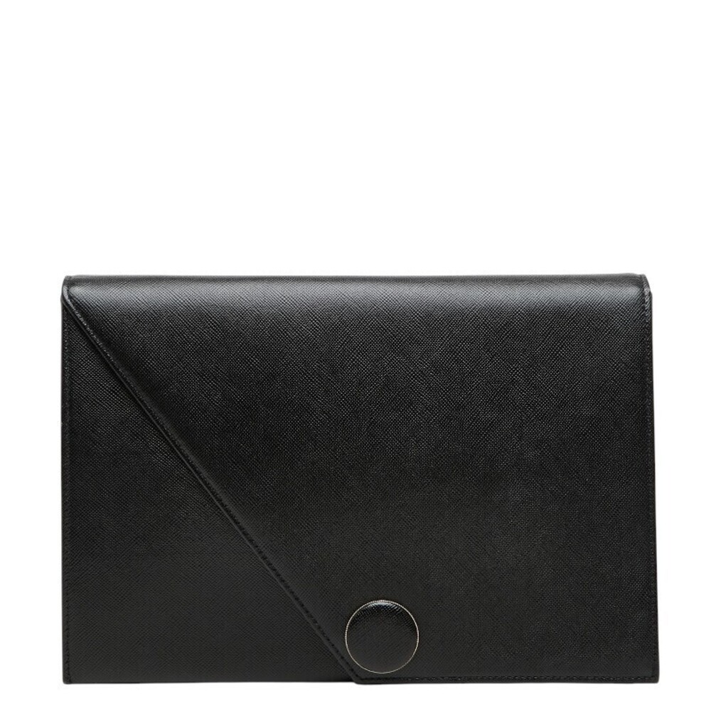 Saint Laurent Pouch Bag Leather Shoulder Bag Black